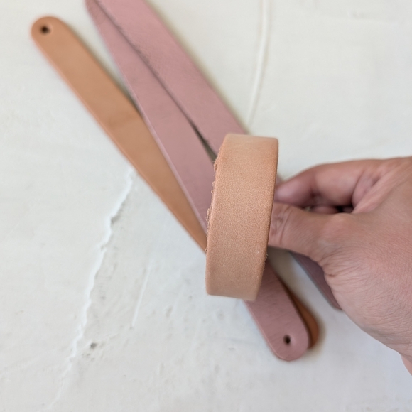 4pcs Mixed Color Genuine Leather Bracelet Wristband Slide DIY Blush Purple Tan - Picture 7 of 9